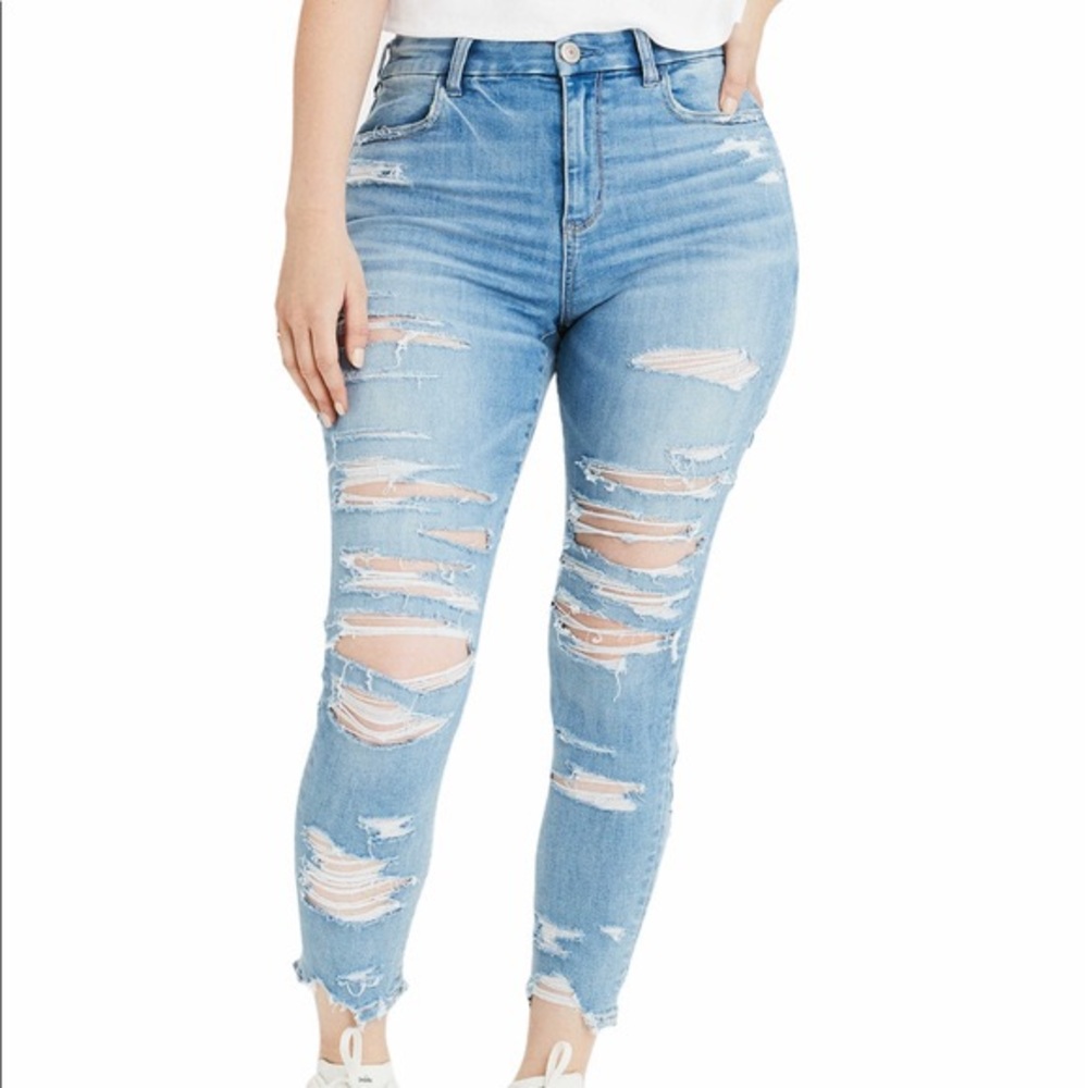AE Curvy Hi-Rise Jegging Crop. NWT! 4